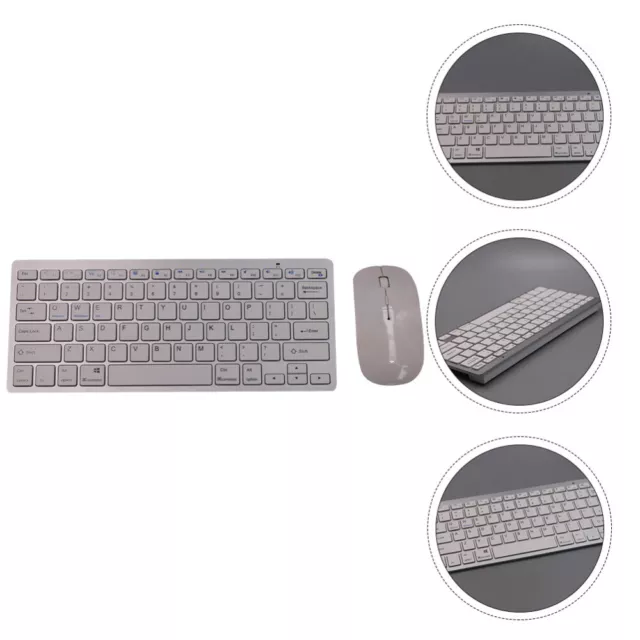 Set tastiera-mouse plastica accessori computer ergonomici wireless