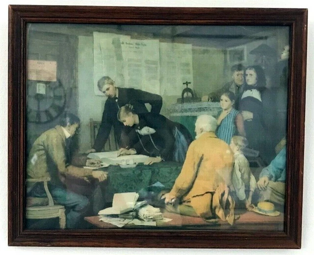 Cadre tableau mouluré stuc patiné