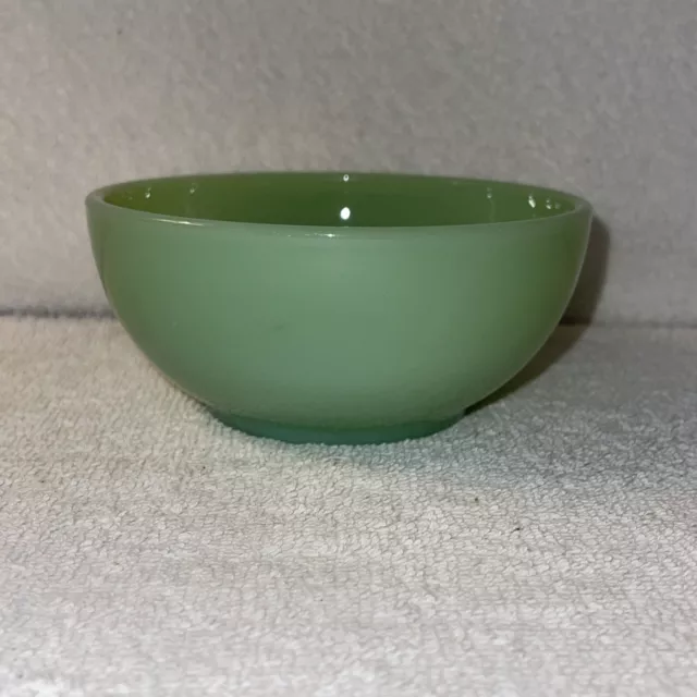 Fire King Jadeite Jadite Green Depression Milk Glass 5" Cereal Soup Chili Bowl