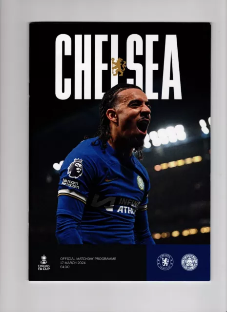 Programme Chelsea v Leicester City FA Cup 2023/24