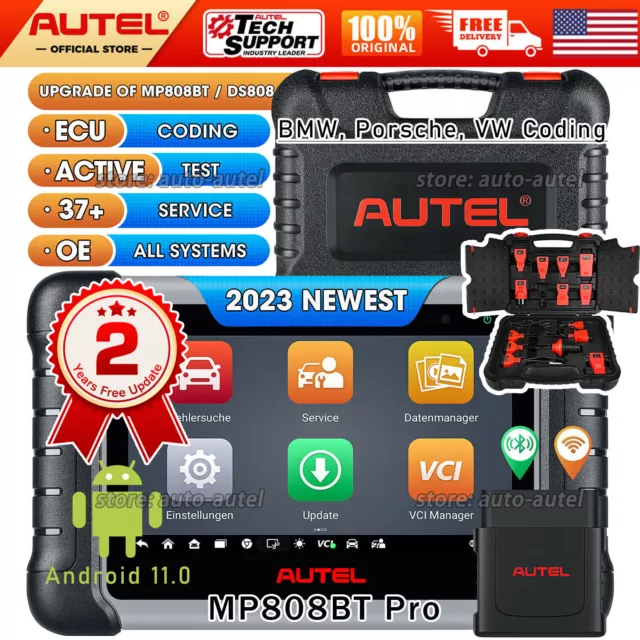 Autel MaxiPro MP808BT PRO & KIT 2023 All System Diagnostic Scanner Key Coding