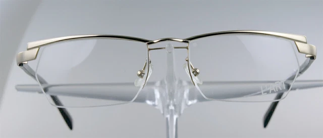 L´ART 1762 Brille Brillengestell Gold Schwarz Halbrand Damen Herren NEU