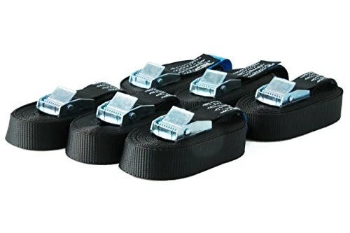 Lot de 6 Sangles d'arrimage avec Boucle Ceinture à Blocage par Serrage Sangle...