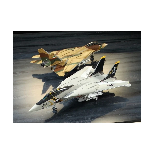 Franklin Mint 1:48 Grumman F-14 Tomcat Black Bunny VX-4 Navy Code 98041 L. 40 cm
