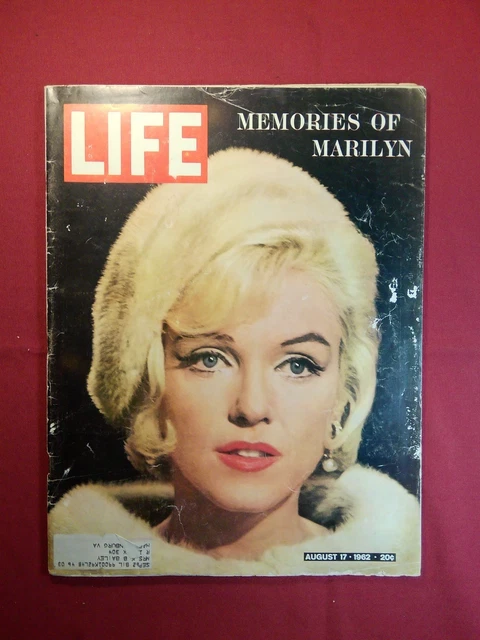 VINTAGE LIFE MAGAZINE August 17 1962 - Memories of Marilyn Monroe