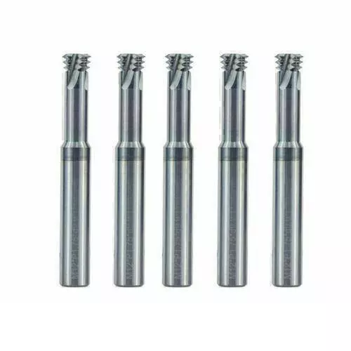 3 Flute Solid Carbide End Mill Teeth Thread Milling Cutter Engineering Tools