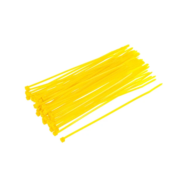 120 pezzi fascette per cavi 6 pollici x 0,1 pollici fascette in nylon autofissanti avvolgimento giallo