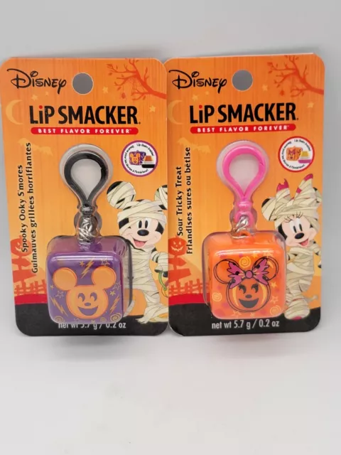 Lot Of 2 - Halloween Lip Smacker Disney Minnie & Mickey Mouse S’mores Sour Treat
