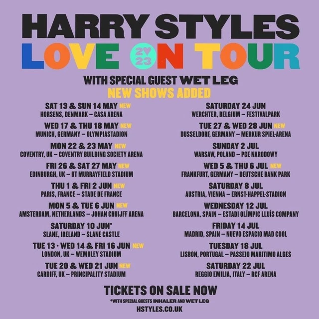 Harry Styles Love on Tour 2023, Frankfurt