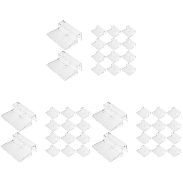 48 Pcs Lid Aquarium Acrylic Stable Glass Fish Mouth Clip for Lid Fish Tank