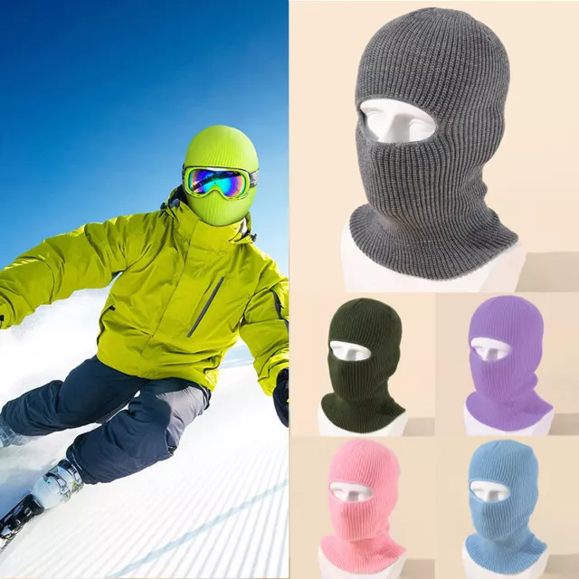 Cagoule Masque De Ski Hiver Chapeau Polaire Utilisation Polyvalente Ski  Masque Unisexe Chaud Couvre-Visage Cache-Cou pour Moto