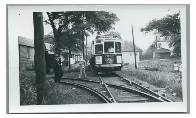 PSCT PUBLIC SERVICE OF NEW JERSEY Trolley 3532 COYTESVILLE NJ 1937 Photo