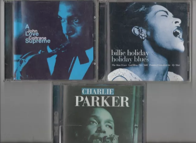 Billie Holiday / John Coltrane / Charlie Parker **3 Cd Sammlung ** Kostenloser Versand