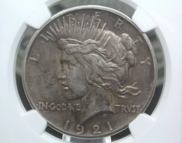 1921 "P" Peace SILVER Dollar "High RELIEF" $1 NGC XF45 #003 Extra Fine ECC&C Inc