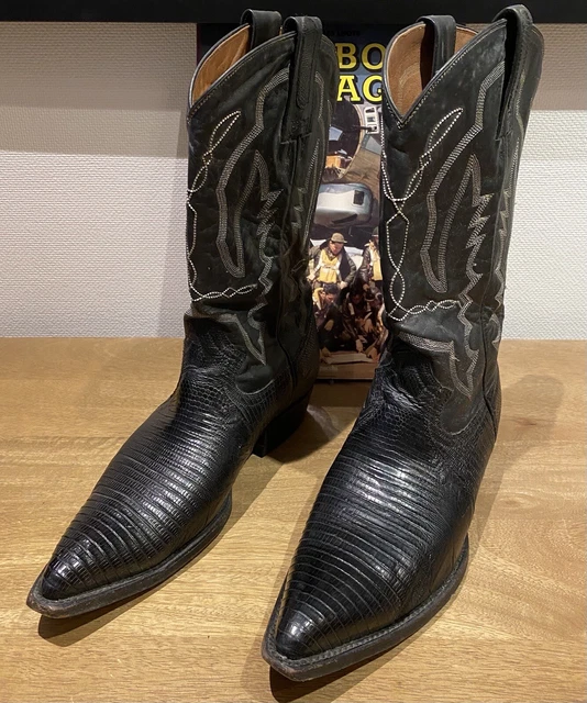 BOTTES WESTERN SANTIAG En L zard Montana Vintage 7 1 2 41 1 2