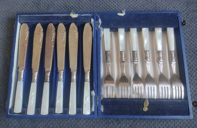 Service à Poisson Ancien EPNS - Métal Argenté - Lot Complet