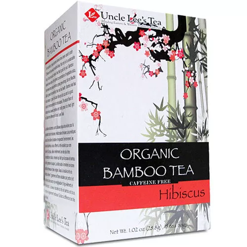 Organique Bambou Thé Hibiscus 18 Sacs Par Uncle Lees Teas