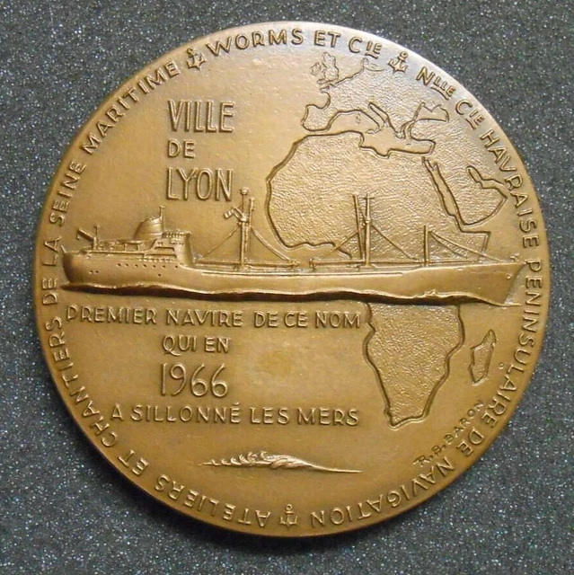 MÉDAILLE VILLE DE Lyon, par Poncet EUR 28,00 - FR