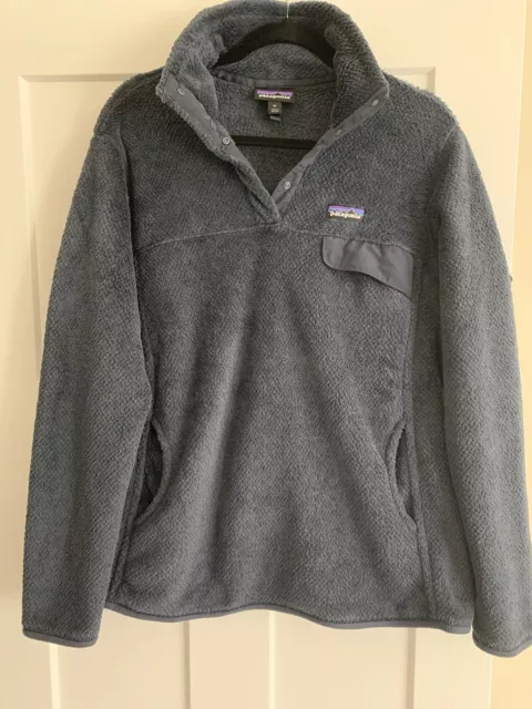 Patagonia Re-Tool Snap-T Pullover Womens XL Blue Fleece