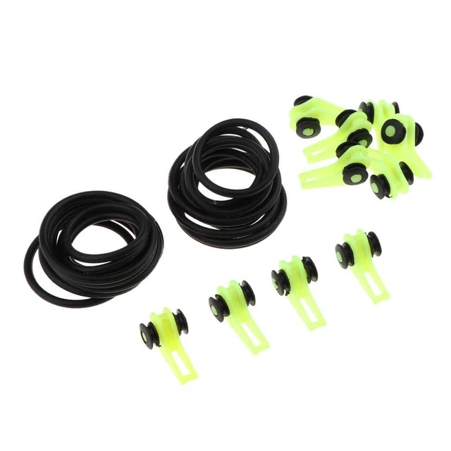 10pcs Angelrute Hook Keeper Hakenhalter gelb