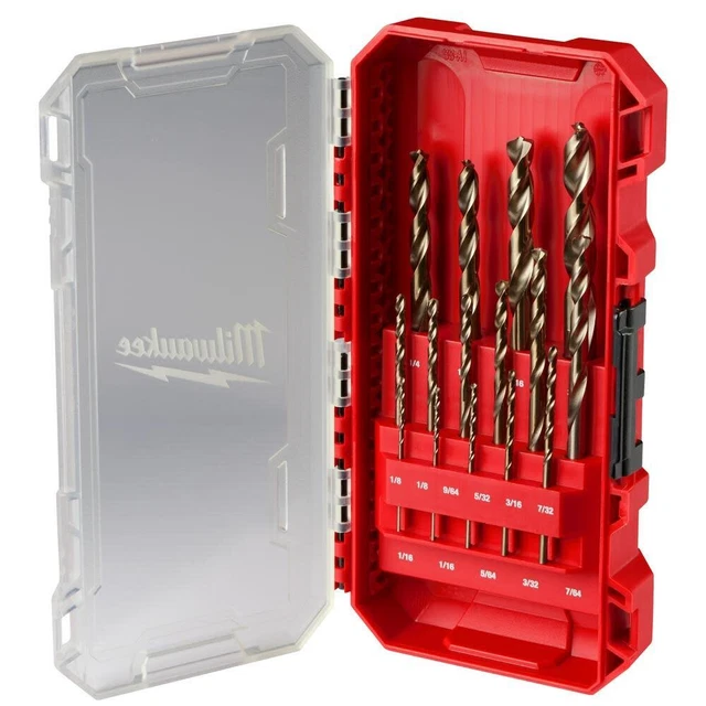 Milwaukee Red Helix Cobalt Drill Bit Set 15Pc