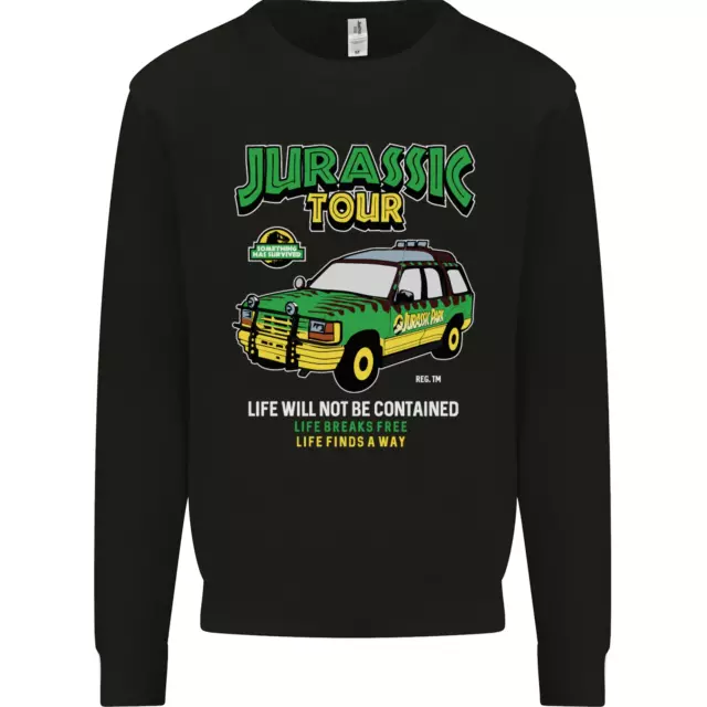 Jurassic Tour Funny Dinosaur T-Rex Kids Sweatshirt Jumper