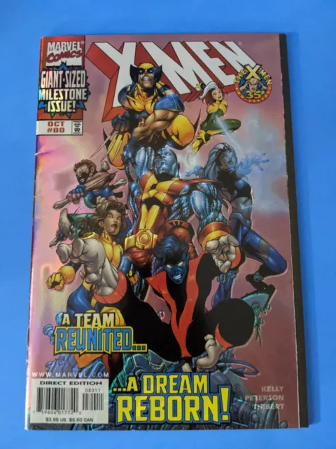 X-Men #80 2nd Series 1998 HOLOFOIL COVER 35th Anniversary Marvel Comics (CB2