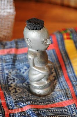 Old Metal Sulawesi Figurine with Brush Hair…  great collector’s item...
