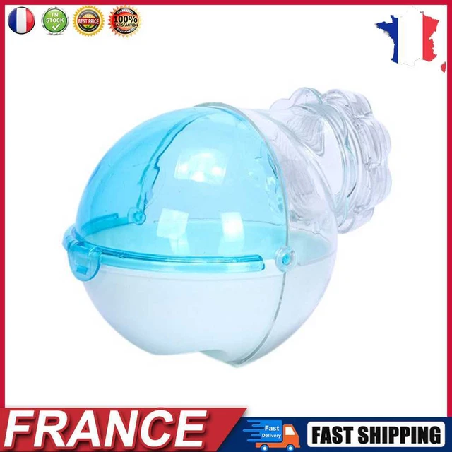Cute Hamster Mouse Bathroom Toilet Cage Plastic Animal Bath Sand Box (Blue) fr