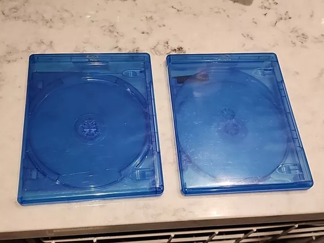 2 Pack Blu-Ray VIVA ELITE Cases with Logo 3 Disc Holder Like New