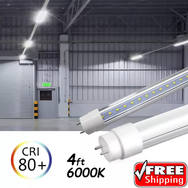 10-100 PACK LED G13 4FT 4 Foot T8 Tube Light Bulbs 18W 6000-6500K Cool White