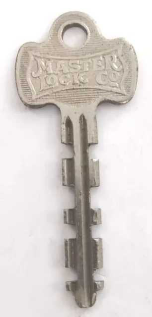 Steampunk de repuesto vintage Key Master Lock Co Milwaukee Wis Appx 2-1/8