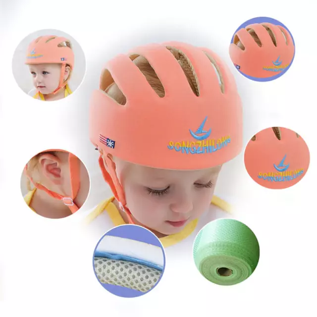 Infant Baby Toddler Safety Helmet Kids Head Protection Hat For Walking Crawling