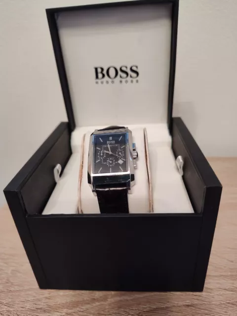 Hugo Boss Men's Quartz Chronograph Watch Pre-owned Japan Movement China Strap