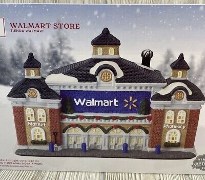 NEW Rare Vintage Victorian Walmart Store Christmas Village Illuminated 2022