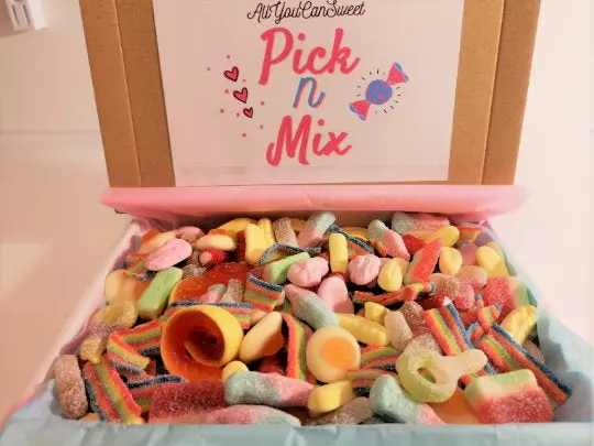 Sweet Box  Pick N Mix  Candy  Letter Box Sweets  Personalised Gift Made To Order