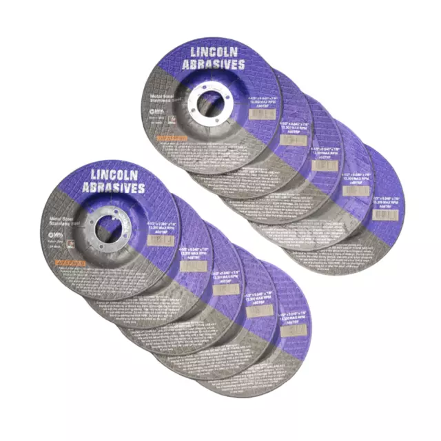 10 Pack 4-1/2" X .040" T27 Cut-off-Wheels Depressed Center Discs 4.5 Steel