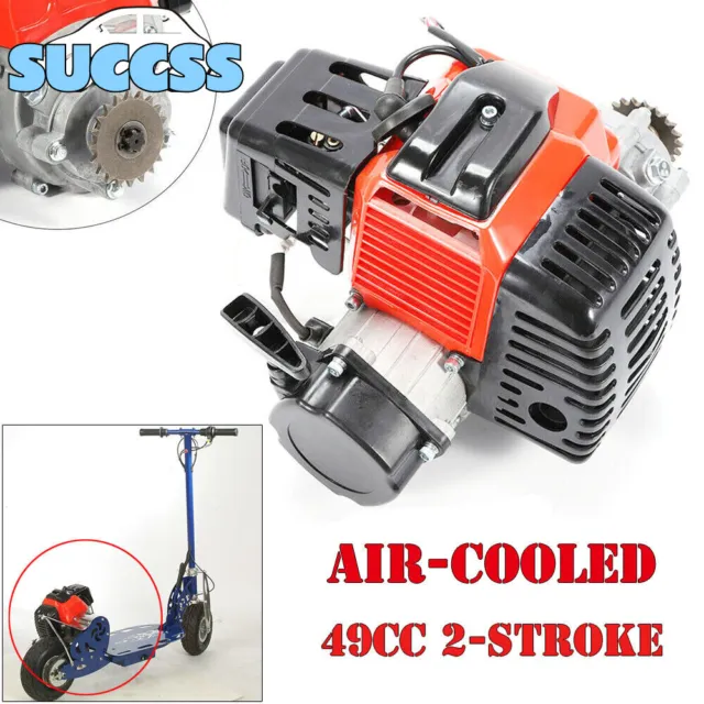 49CC 2-Stroke Engine Motor Pull Start For Gas Scooter Pocket Bike Mini Chopper