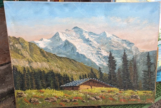 Tableau Sur Toile « Vache Dans Les Alpes Suisses » – Déco Murale Tendance, Impression Haute Qualité, Prêt à Accrocher - 4