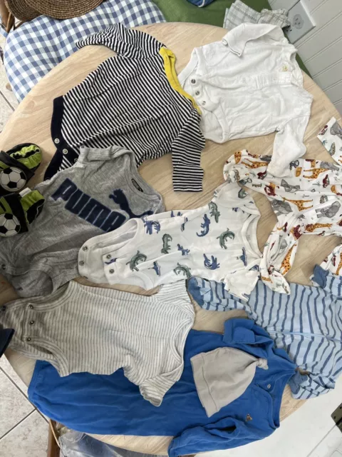 Lot Baby Boy Clothes 0 - 3 Months, GAP, Puma, Carters, Little Planet,