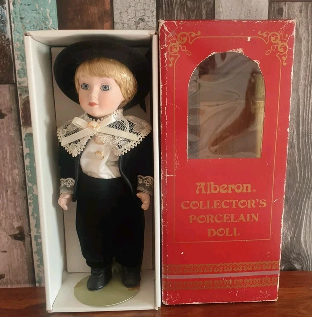 RARE GORGEOUS RARE Vintage Alberon Collectors Porcelain Doll
