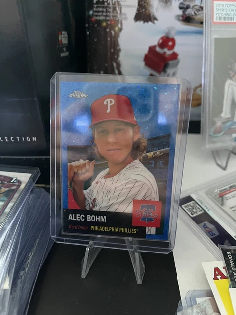 2022 Topps Chrome Platinum! Alex Bohm Blue Diamond #/199! Colour Match!