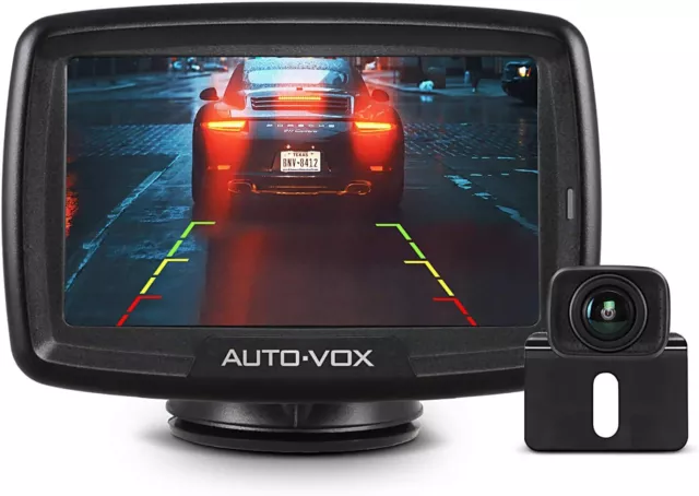 AUTO-VOX CS-2 Wireless Backup Camera & 4.3'' Monitor Car Rear View System Kit US