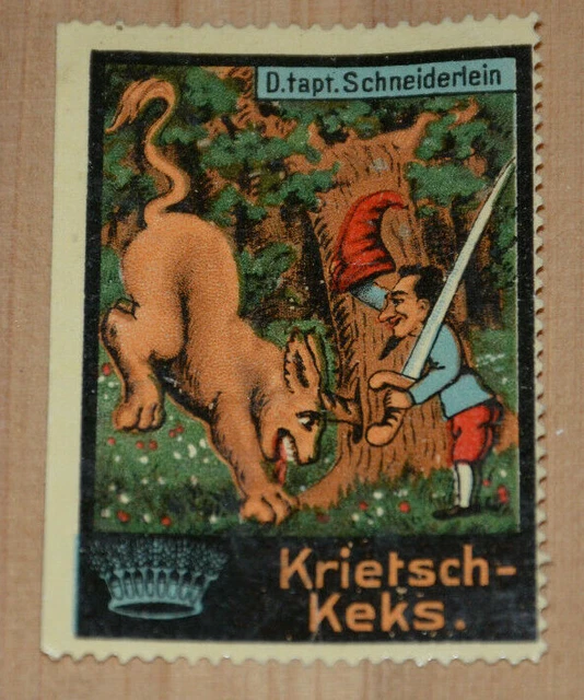 37951 Vignetta Werbemarke Krietschkeks il Coraggioso Piccolo