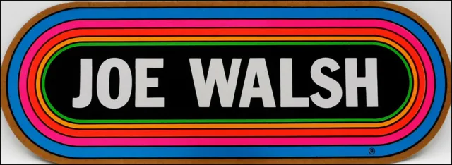 Joe Walsh 81 There Goes The Neighborhood KLOS Rainbow Concert Sticker Decal