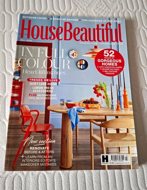 HOUSE BEAUTIFUL MAGAZINE July 2025 Interior Design & Home Decor, In ...