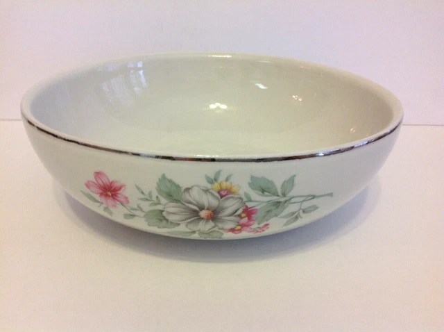 Hall Superior China VTG Springtime Pattern 9" Vegetable Serving Bowl