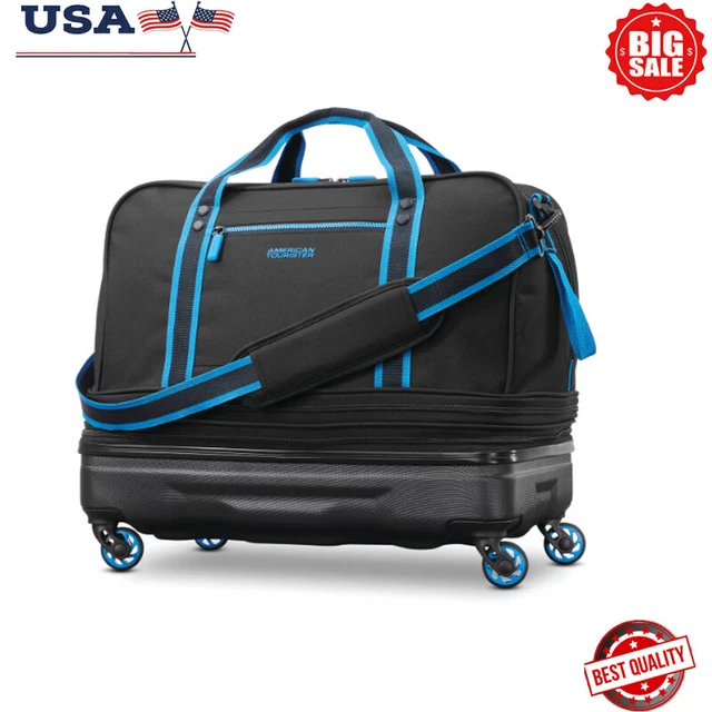 Hybrid Rolling Duffel Bag W/ Wheels Expandable Upright Suitcase Carry Luggage US