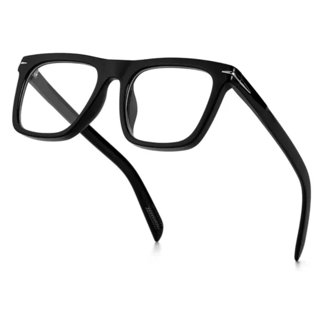 Men Women Clear Lens Trendy Fashion Non-prescription Classic Black Eye Glasses