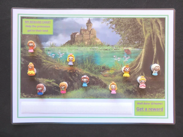 REWARD MOTIVATIONAL PRINCESS CHART ADHD Autism SEN PECS Visual ...